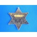 Hvězda Šerif stříbrná průměr 7,5cm